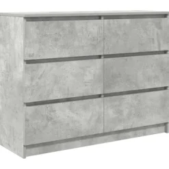 vidaXL Byråer>Skänk betong grå 100x35x76 cm konstruerat trä