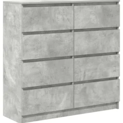 vidaXL Byråer>Skänk betong grå 100x35x99 cm konstruerat trä