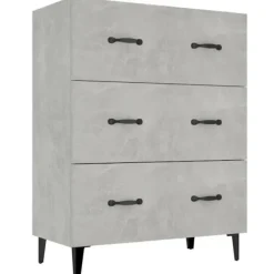 vidaXL Byråer>Skänk betonggrå 69,5x34x90 cm konstruerat trä