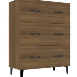 vidaXL Byråer>Skänk brun ek 69,5x34x90 cm konstruerat trä