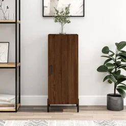 vidaXL Skåp>Skänk brun ek 34,5x34x90 cm konstruerat trä