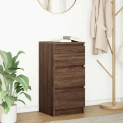 vidaXL Byråer>Skänk brun ek 37,5x35x76 cm konstruerat trä