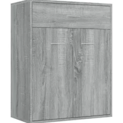 vidaXL Skåp>Skänk grå sonoma 60x30x75 cm konstruerat trä
