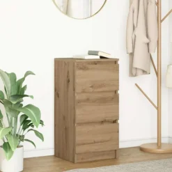 vidaXL Byråer>Skänk hantverksmässig ek 37,5x35x76 cm konstruerat trä