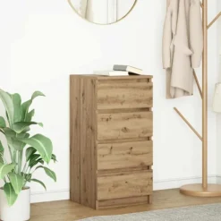 vidaXL Byråer>Skänk hantverksmässig ek 37,5x35x76 cm konstruerat trä