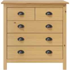 vidaXL Byråer>Skänk Hill 79x40x80 cm massiv furu