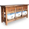 vidaXL Byråer>Skänk massivt mahognyträ 100x30x50 cm