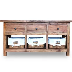 vidaXL Byråer>Skänk massivt mahognyträ 100x30x50 cm