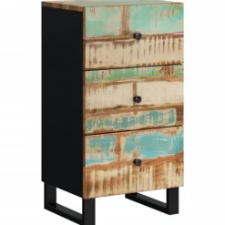 vidaXL Byråer>Skänk med 3 lådor 40x33,5x75 cm massivt återvunnet trä