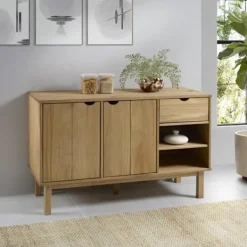 vidaXL Sideboards>Skänk OTTA 114x43x73,5 cm massiv furu