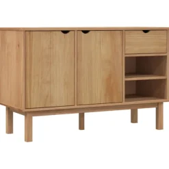 vidaXL Sideboards>Skänk OTTA 114x43x73,5 cm massiv furu