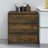 vidaXL Byråer>Skänk rökfärgad ek 70x41x75 cm konstruerat trä