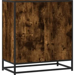 vidaXL Skåp>Skänk rökfärgad ek 68x35x76 cm konstruerat trä och metall