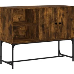 vidaXL Sideboards>Skänk rökfärgad ek 100x40x79,5 cm konstruerat trä