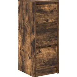 vidaXL Byråer>Skänk rökt ek 29,5x34x76 cm konstruerat trä