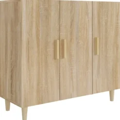 vidaXL Sideboards>Skänk sonoma-ek 90x34x80 cm konstruerat trä