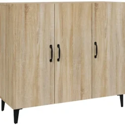 vidaXL Sideboards>Skänk sonoma-ek 90x34x80 cm konstruerat trä