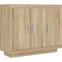 vidaXL Sideboards>Skänk sonoma-ek 92x35x75 cm konstruerat trä