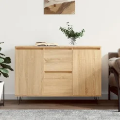 vidaXL Sideboards>Skänk sonoma-ek 101,5x35x70 cm konstruerat trä