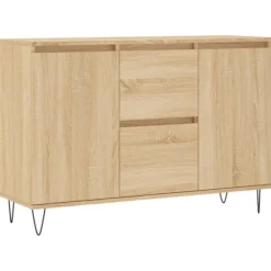 vidaXL Sideboards>Skänk sonoma-ek 101,5x35x70 cm konstruerat trä