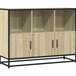 vidaXL Sideboards>Skänk sonoma-ek 100x35x76 cm konstruerat trä