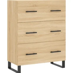 vidaXL Byråer>Skänk sonoma-ek 69,5x34x90 cm konstruerat trä