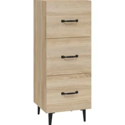 vidaXL Byråer>Skänk sonoma-ek 34,5x34x90 cm konstruerat trä