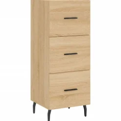 vidaXL Byråer>Skänk sonoma-ek 34,5x34x90 cm konstruerat trä