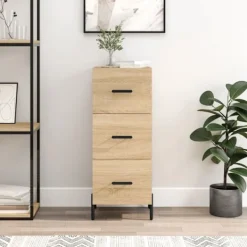 vidaXL Byråer>Skänk sonoma-ek 34,5x34x90 cm konstruerat trä