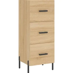 vidaXL Byråer>Skänk sonoma-ek 34,5x34x90 cm konstruerat trä