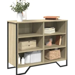 vidaXL Sideboards>Skänk sonoma-ek 91x35,5x74,5 cm konstruerat trä