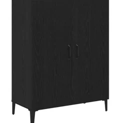 vidaXL Sideboards>Skänk svart ek 69,5x34x90 cm konstruerat trä