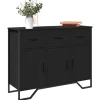 vidaXL Sideboards>Skänk svart 97x32,5x74,5 cm konstruerat trä