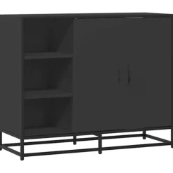 vidaXL Sideboards>Skänk svart 92x35x76 cm konstruerat trä