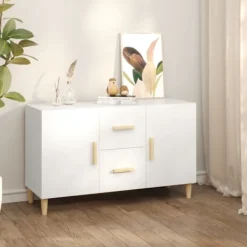 vidaXL Sideboards>Skänk vit 100x36x60 cm konstruerat trä