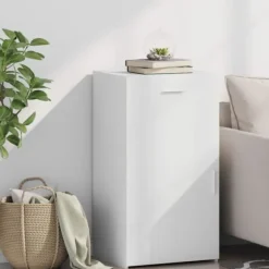 vidaXL Skåp>Skänk vit 50x42,5x93 cm konstruerat trä