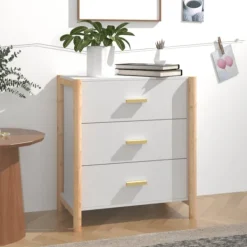 vidaXL Byråer>Skänk vit 62x38x70 cm konstruerat trä