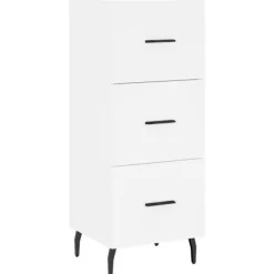 vidaXL Byråer>Skänk vit 34,5x34x90 cm konstruerat trä