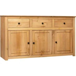 vidaXL Sideboards>Skänk 135x40x80 cm massiv furu panama