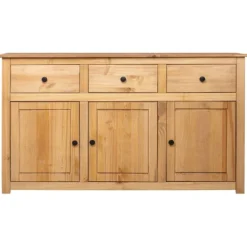 vidaXL Sideboards>Skänk 135x40x80 cm massiv furu panama