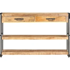 vidaXL Sideboards>Skänk 120x30x75 cm massivt grovt mangoträ
