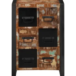 vidaXL Byråer>Skänk 50x35x70 cm massivt återvunnet trä