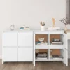 vidaXL Sideboards>Skänkar 2 st vit 70x41x75 cm konstruerat trä