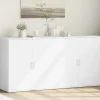 vidaXL Sideboards>Skänkar 2 st vit 79x38x80 cm konstruerat trä