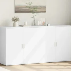vidaXL Sideboards>Skänkar 2 st vit 79x38x80 cm konstruerat trä
