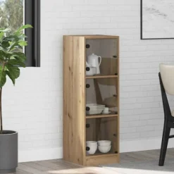 vidaXL Skåp>Skåp Artisan Ek 35 x 37 x 109 cm Konstruerat trä