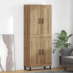 vidaXL Skåp>Skåp Artisan Ek 69,5 x 34 x 180 cm Konstruerat trä