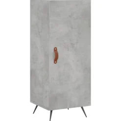 vidaXL Skåp>Skåp betonggrå 34,5x34x90 cm konstruerat trä