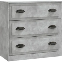 vidaXL Byråer>Skåp betonggrå 70x35,5x67,5 cm konstruerat trä