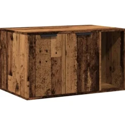 vidaXL Skåp>Skåp för kattlåda åldrat trä 80x50x45 cm konstruerat trä